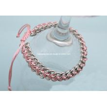 Simple Chain with Cord Inside Bracelet (XBL12906)